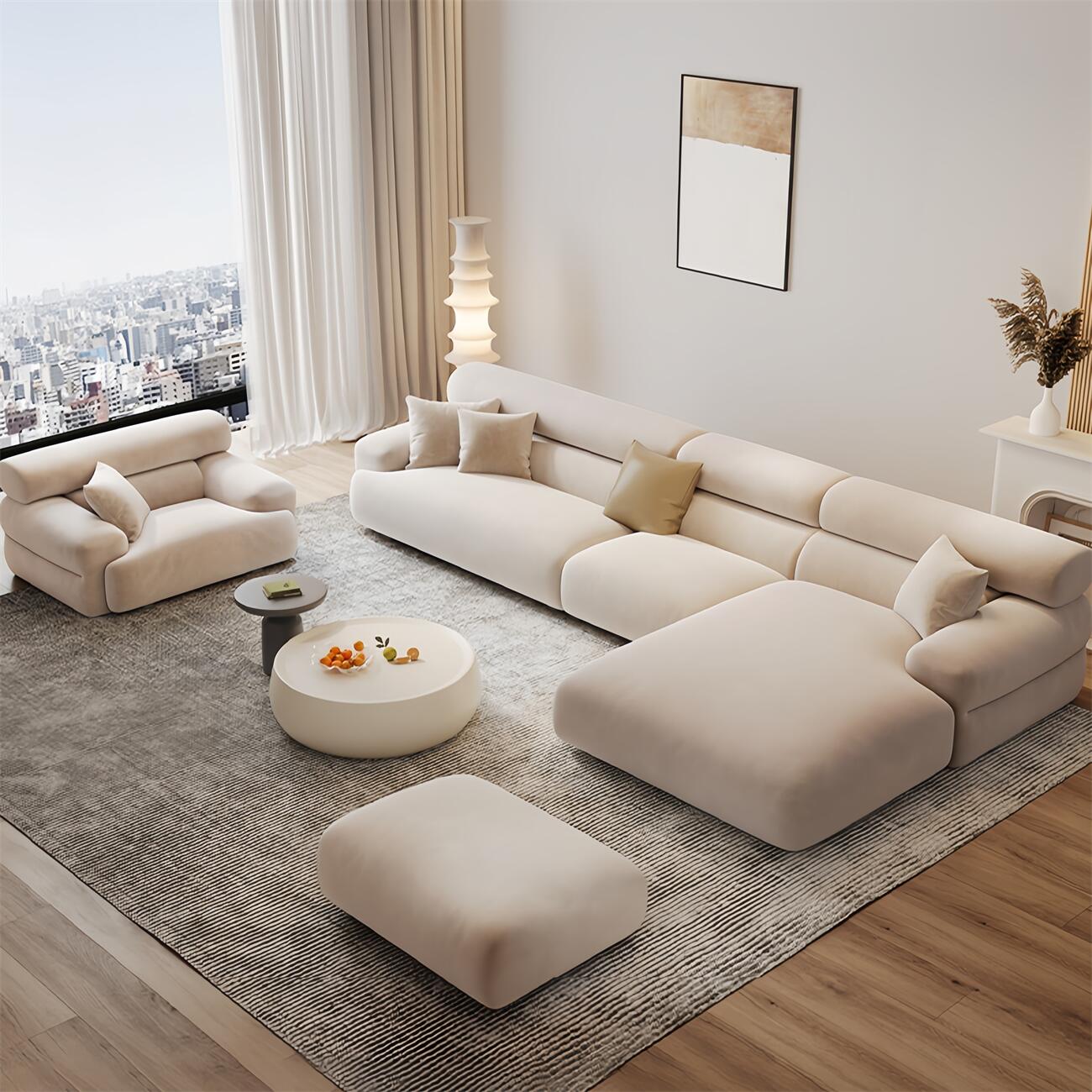 Modern L-Shaped Sofa - View 5